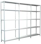 SCHULTE Regalwelt Lagerregal mit 15 PowerMAX-Fachb&ouml;den in wei&szlig;, 200x260x35cm,