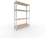 shelfplaza&reg; 180x120x40cm Home Schwerlastregal verzinkt/Metallregal mit 4