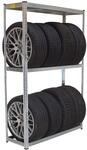 TRUTZHOLM Reifenregal 8 Reifen 795 kg 180x120x40 cm Gummischutz/Kantenschutz