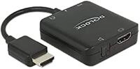 Delock Adapterkabel HDMI-A Stecker > HDMI + Audio Extractor 4K