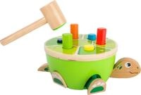 small foot Klopfspiel Schildkr&ouml;te aus Holz, Motorikspielzeug f&uuml;r Kinder ab 12