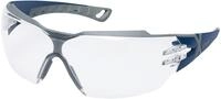 Uvex pheos cx2 Schutzbrille - Beschlagfrei & Kratzfest - Transparent/Blau-Grau