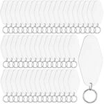 Lubrol 50 Piece Motel Keychain Blank Hotel Keychain Sublimation Vintage...