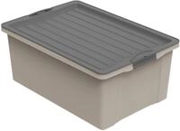 Rotho Compact Aufbewahrungsbox 38l mit Deckel, Kunststoff (PP recycelt) BPA-frei,
