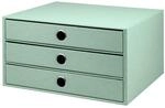 R&ouml;ssler SOHO 3er Schubladenbox A4 aus Papier | B&uuml;ro Organizer Schreibtisch