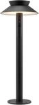 Nordlux Justina Solar Pollerleuchte, IP44, 400L, 3000K, 5W, H&ouml;he 600mm, schwarz