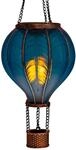 LED Solar Hei&szlig;luftballon mit Flammeneffekt Beleuchtung | Lampion mit 20 warm-wei&szlig;en