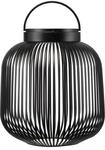 blomus LED Laterne -Lito- | Mobile Akku Outdoor Leuchte aus Eisen | Farbe Schwarz 