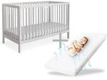 Ehrenkind&reg; Babybett PUR inkl. Matratze 120x60 aus Buchenholz | Kinderbett 9-Fach