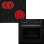 Siemens EQ110KA1B iQ100 Herd-Glaskeramik-Kochfeld-Kombination (herdgesteuert), 59,4