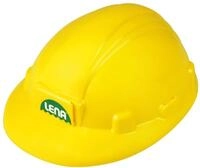 Lena 69841 - Baustellenhelm ca. 24 cm, Bauarbeiter Kinderhelm in Gr&ouml;&szlig;e verstellbar,