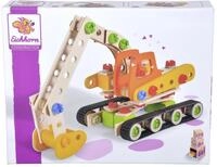 Eichhorn Constructor Raupenbagger, vielseitiges Holzspielzeug, 170 Bauteile, 4