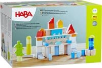 HABA Basis Holzbausteine - 85 Bunte Bausteine mit Baumwolltasche - Made in Germany -