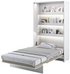 MEBLINI Schrankbett Bed Concept - Wandbett mit Lattenrost - Klappbett mit Schrank -