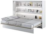 MEBLINI Schrankbett Bed Concept - Wandbett mit Lattenrost - Klappbett mit Schrank -