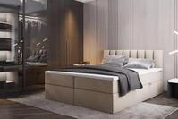 TRADA Boxspringbett mit Bettk&auml;sten und Bonell Matratze H3 - Elegant Bett Palermo mit