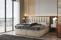 TRADA Boxspringbett Bond 160x200 cm - Bett mit Matratze und Bettkasten -