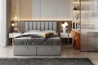 TRADA Boxspringbett Bond 160x200 cm - Bett mit Matratze und Bettkasten -