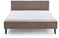 Polsterbett Avola 180 x 200 cm mit Kopfteil glatt & Stoffbezug Poso Cord - Bett,