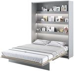MEBLINI Schrankbett Bed Concept - Wandbett mit Lattenrost - Klappbett mit Schrank -