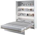 MEBLINI Schrankbett Bed Concept - Wandbett mit Lattenrost - Klappbett mit Schrank -