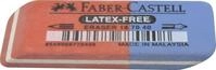 Radierer f. Blei-/Farbstifte rot/blau 50x18x8mm Kautsch.
