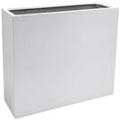 VIVANNO Pflanzk&uuml;bel Raumteiler Sichtschutz Fiberglas ELEMENTO Wei&szlig; matt - 88x30x75