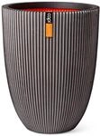 Capi Europe - Gef&auml;&szlig; elegant niedrig Groove NL - 34x46 - Anthrazit - Blumentopf f&uuml;r