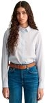 GANT Damen Reg Poplin Stripe Shirt Bluse, Light Blue, 36 EU