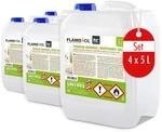 H&ouml;fer Chemie 4 x 5 L (20 Liter) FLAMBIOL&reg; Premium Brenngel f&uuml;r Brenngel Dekofeuer