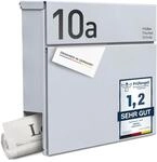 Radius Designer Briefkasten Letterman 6 Wei&szlig; - personalisierte Lasergravur -