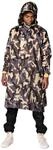 Rainkiss Camo Regenponcho mit Kapuze, wasserdicht, 100% recycelt, olivgr&uuml;n,