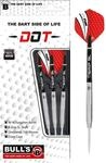 Bull's Dot D1 Steel Dart, Schwarz/Silber/Rot, 24 g