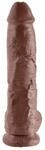 King Cock Pipedream Dildo mit Hoden mit Saugnapf, Braun, 10 Zoll