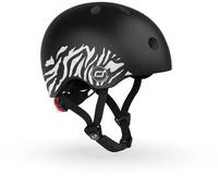 Scoot&Ride Graphics Kinder-Helm XXS aus Polycarbonat in der Farbe Zebra, Gr&ouml;&szlig;e: