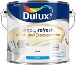 Dulux Simply Refresh Wand- und Deckenfarbe - Wei&szlig; - 2,5 Liter - Erfrischende,