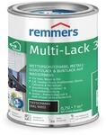 Remmers Multi-Lack 3in1 tiefschwarz (RAL 9005), 0,75 Liter, Wetterschutzfarbe,