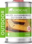 Nordicare Holz&ouml;l Au&szlig;enbereich [1L] f&uuml;r L&auml;rche, Eiche, Teak oder Akazienholz I