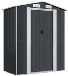 vidaXL Ger&auml;teschuppen mit Schiebet&uuml;r Ger&auml;tehaus Gartenhaus Lagerschuppen