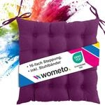 wometo Sitzkissen Stuhl 40x40 Oeko-TEX - Beere violett Sitzpolster Stuhlkissen...
