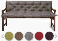 sunnypillow Bankauflage f&uuml;r Gartenbank Outdoor - Sitzkissen und R&uuml;ckenkissen f&uuml;r