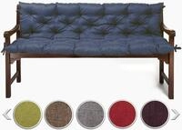 sunnypillow Bankauflage f&uuml;r Gartenbank Outdoor - Sitzkissen und R&uuml;ckenkissen f&uuml;r