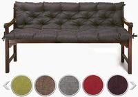 sunnypillow Bankauflage f&uuml;r Gartenbank Outdoor - Sitzkissen und R&uuml;ckenkissen f&uuml;r