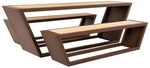 Home Deluxe - Sitzgarnitur KOBON- 240,5 x 76 x 60 cm, Material: Stahl, Sibirische