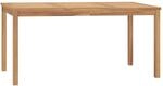 vidaXL Teak Massiv Garten Esstisch Gartentisch Holztisch Gartenm&ouml;bel Tisch