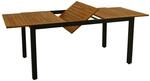 DEGAMO Gartentisch Ausziehtisch Milos 150/200x90cm, Aluminium anthrazit +...