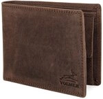 Fa.Volmer &reg; Leder Geldb&ouml;rse Herren mit RFID-Schutz - extra-stabile Doppelnaht - 6