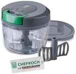 FACKELMANN Chefkoch Multi-Zerkleinerer 5-teilig &ndash; Schneider f&uuml;r Gem&uuml;se, Obst,