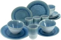 CreaTable, 14718, Serie Aquarius Blau, 16-teiliges Geschirrset, Kombiservice aus CreaTable, 14718, Serie Aquarius Blau, 16-teiliges Geschirrset, Kombiservice aus