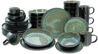 CreaTable, 21555, Serie Nordic Fjord, 30-teiliges Geschirrset f&uuml;r 6 Personen,